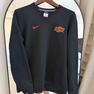 Nike Black Crewneck with Orange Accents